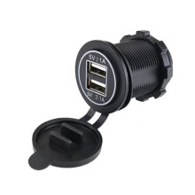USB Charging Socket Dual USB Outlet for Car and Marine