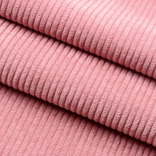 Corduroy Fabric Solid Pink Stripe 1 Yard