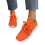 Leichte Damen-Sneaker aus gewebtem Mesh, orange, Größe 7 3