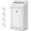 Metal Donation Box with Lock Wall Mounted White 1-Pack 1