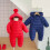 Baby winter snowsuit hooded thick down jumpsuit 3