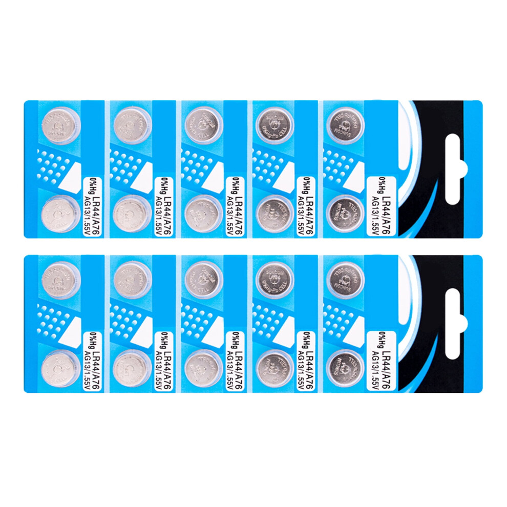 Ag13 Lr44 Alkaline Button Cell Batteries Pack Of 10 Or 20 9097180175063