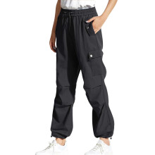 Stretch-Cargohose für Damen mit geradem Bein und geknöpften Taschen