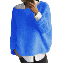 Women's Crewneck Sweater Blue XL