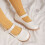 Chaussures Mary Jane blanches pour filles, pointure 9 5