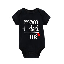 Baby Onesies Short Sleeve Letter Print Bodysuits B 9M
