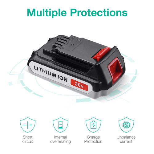 LBXR20 20V 3000mAh Black & Decker power tool battery 1