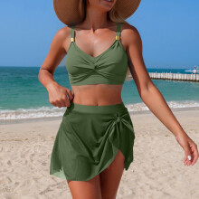 Gepolsterter Tankini-Badeanzug für Damen, zweiteilig, 1 Set