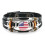 Leather Bracelet Country Flag Multi-Layer Black Cowhide 1