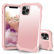 iPhone 11 6,1 Zoll Hülle, 3-lagig, robust, stoßfest, Roségold