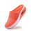 Women's summer mesh toe slippers orange size 9 5
