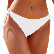 Costume de baie bikini pentru femei, talie joasă, cu legături laterale, culoare uni