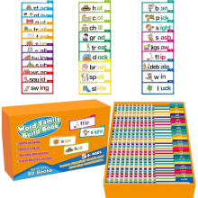 Wortfamilien-Übungsbuch: Lautierkarten und Flipbooks