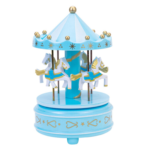 Carousel Music Box Classic Decor 4 Horse