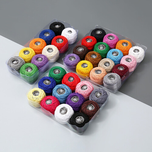 XiYing Artificial Silk Embroidery Thread Set 16 Spools