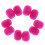 Sponge Lapel Clip Microphone Wind Muff Fuchsia 10 pcs 28 x 1