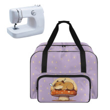 Näh-Reisetasche mit Pilz-Capybara-Motiv (1 Stück)
