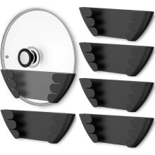 Universal Pot Lid Organizer Wall Mount 6-Pack