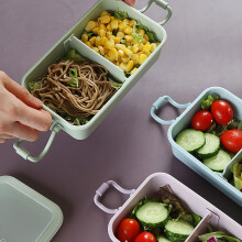 Leakproof Bento Box with Dividers 3-Compartment