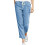 Women's Casual Cotton-Linen Drawstring Pants Blue XXXL 1