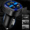 Car Adapter USB QC3.0 Fast Charging LED Display Bluetooth 1