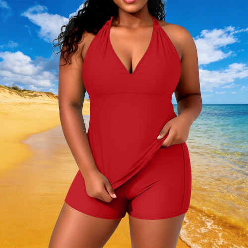Top de biquíni plus size feminino com alças ajustáveis