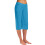 Women's White Cotton-Flax Capris Summer Stretch Elastic 3
