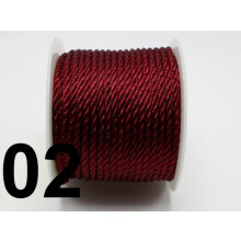 Nylon string Chinese satin silk braided cord 3mm 16.4 ft