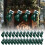 Gebreide wollen kerstsok groen 1 stuk 1