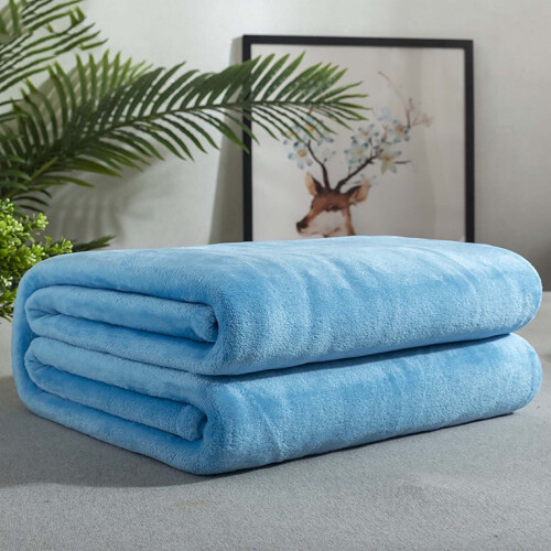 Flannel Throw Blanket Reversible Ultra Soft Microfiber