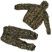 Hunting Clothes Set 3D Leaf Pattern Outdoor Jacket and