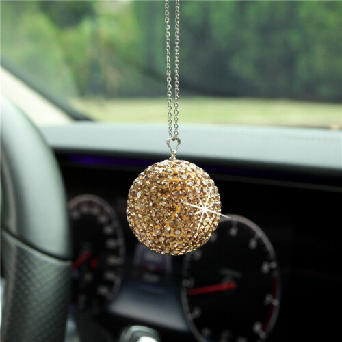 Pingente para espelho retrovisor com strass de cristal (1 peça)