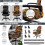 Ensemble de housses de chaise de bureau avec protections d'accoudoirs et télécommande 4