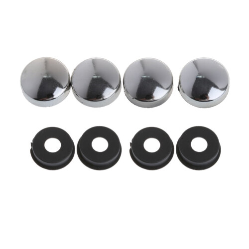 Security License Plate Frame Mounting Screws Set 8 Pieces