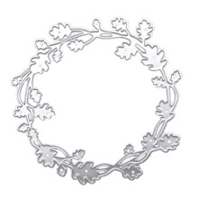 Round Wreath Metal Cutting Die Carbon Steel 1 Piece