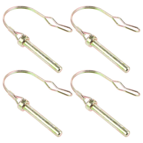 Golden Trailer Hitch Pins with Locking Mechanism 4-Pack