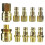 Brass Air Coupler and Plug Kit 10 pcs 1/4 inch BSP 1