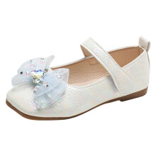 Meisjes Mary Jane pumps met witte glitter en bloemenprint