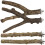Natural Wood Bird Perch Stand 4 pcs 1