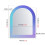 Magnetic Locker Mirror Glass Rectangular 1 Pack 1