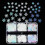 White Snowflake Sequins Christmas Ornament Mixed Sizes 1