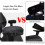 Memory Foam Armrest Pads for Office Chairs Black Set of 2 4