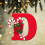 Christmas Ornament Acrylic Letter Personalized 3.9 in Red 1