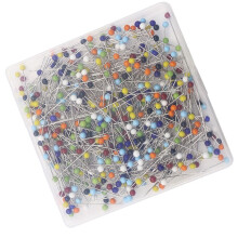 Straight Head Metal Stick Pin Multicolor 500 pcs 1.5 x 0.2