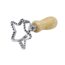 Edelstahl-Ravioliform mit Holzgriff (1 Stück)