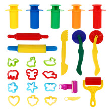 TABLZONE clay tools set colored 25-piece