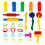 TABLZONE clay tools set colored 25-piece 1