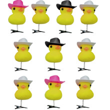 Pinzas para el cabello con forma de pato de dibujos animados para niñas (1, 5, 10 o 20 unidades)