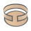 Tapete de silicone antiaderente para assar em forma de fundo removível de 23 cm (9 polegadas). 1