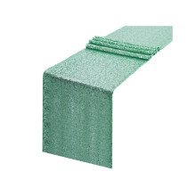 Toalha de mesa brilhante com glitter a laser, 30x180 cm